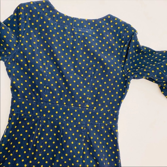 Boden Placket Cord Polka Dot Dress | SZ 4 - Picture 8 of 9